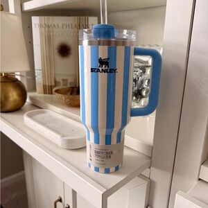 Stanley Cabana Striped Blue and White Tumbler 40oz